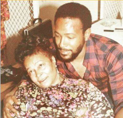 Anna Gordy Gaye's ex-husband Marvin Gaye with his mother Alberta Gay